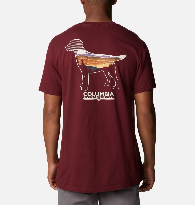 Columbia Bound Graphic T-skjorte Herre Burgunder | 36098L