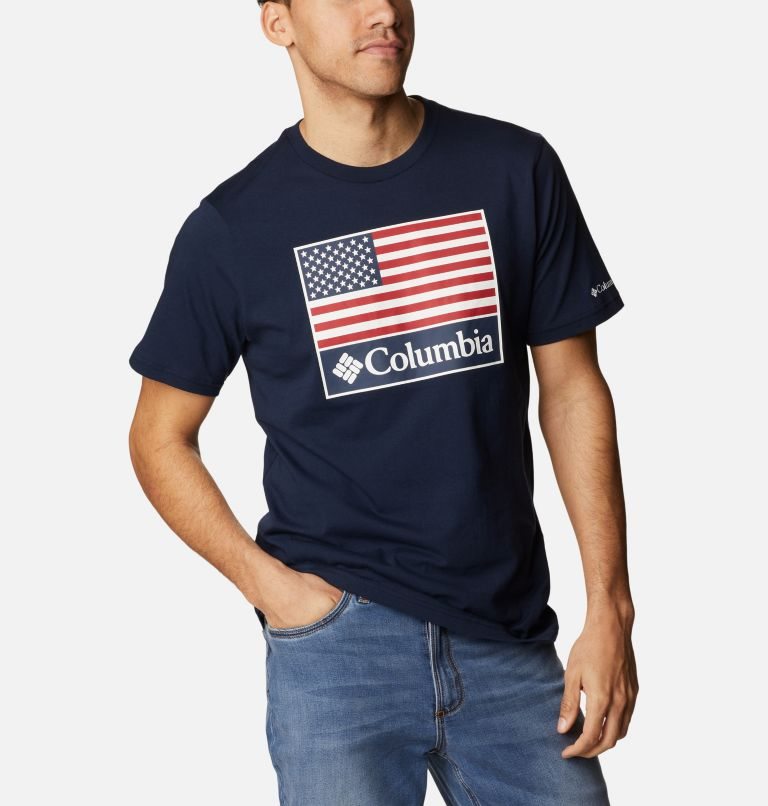 Columbia CSC Country Logo T-skjorte Herre Marineblå | 45968V