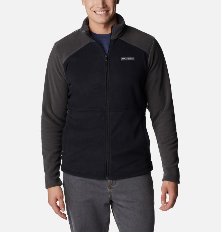 Columbia Castle Dale Full Zip Fleecejakker Herre Svarte Mørke Grå | 10269W