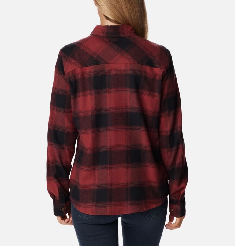 Columbia Clay Hills Stretch Flannel Skjorte Dame Rød | 52183H