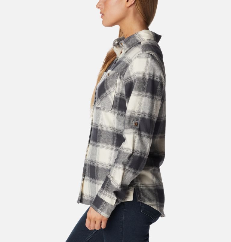 Columbia Clay Hills Stretch Flannel Skjorte Dame Grå | 71924C