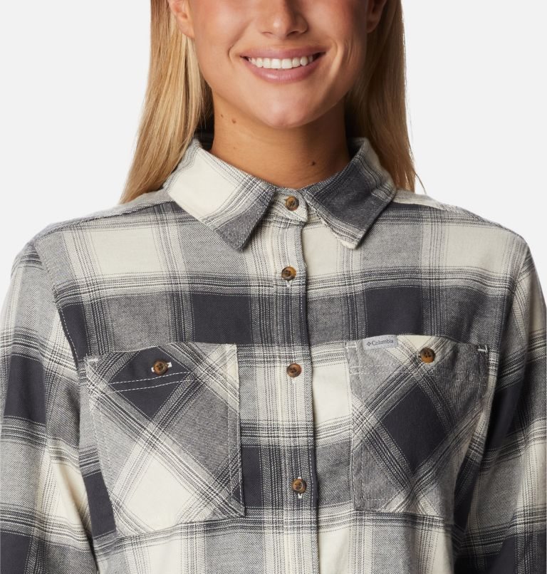 Columbia Clay Hills Stretch Flannel Skjorte Dame Grå | 71924C