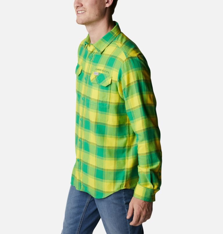 Columbia Collegiate Flare Gun Flannel Long Sleeve - Oregon Skjorte Herre Grønn | 18725N