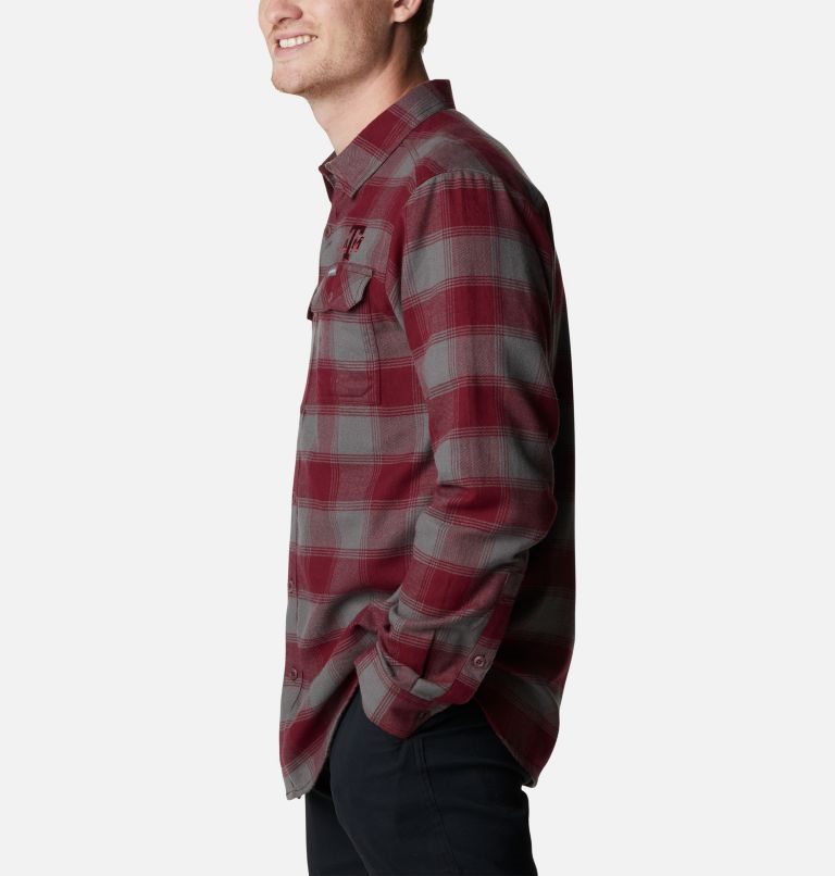 Columbia Collegiate Flare Gun Flannel Long Sleeve - Texas A&M Skjorte Herre Rød | 51243Z