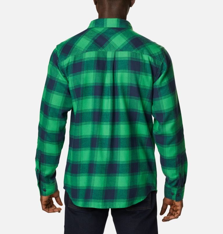 Columbia Collegiate Flare Gun Flannel Long Sleeve - Notre Dame Skjorte Herre Grønn | 52613H