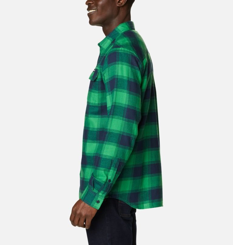 Columbia Collegiate Flare Gun Flannel Long Sleeve - Notre Dame Skjorte Herre Grønn | 52613H