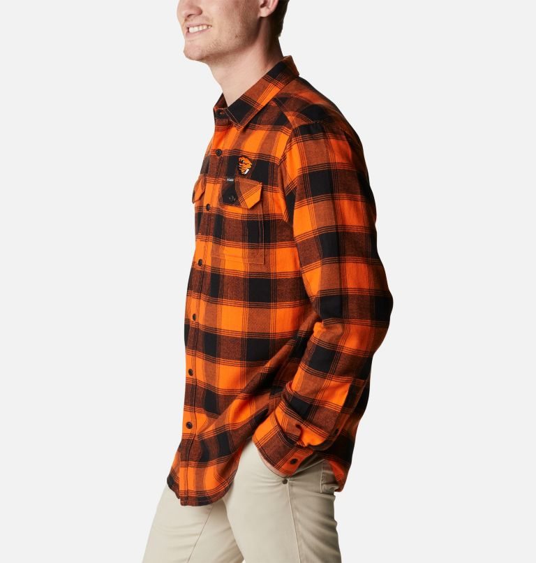 Columbia Collegiate Flare Gun Flannel Long Sleeve - Oregon State Skjorte Herre Oransje | 75210M