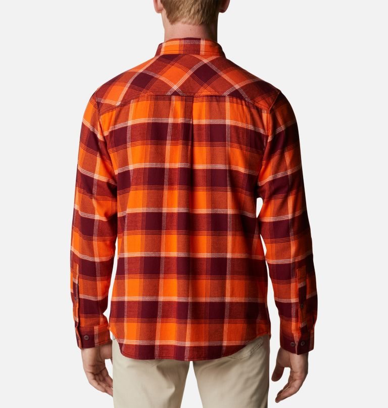 Columbia Collegiate Flare Gun Flannel Long Sleeve - Virginia Tech Skjorte Herre Oransje | 94056L