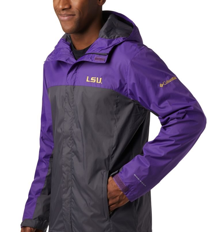 Columbia Collegiate Glennaker Storm - LSU Jakke Herre Lilla Svarte | 05947M