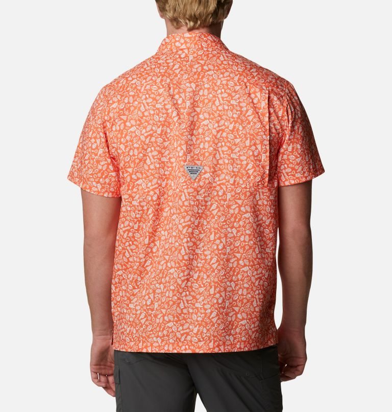 Columbia Collegiate PFG Super Slack Tide - Clemson Skjorte Herre Oransje | 79021B