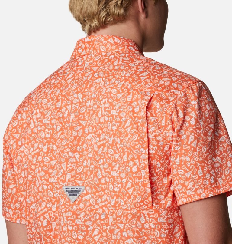 Columbia Collegiate PFG Super Slack Tide - Clemson Skjorte Herre Oransje | 79021B