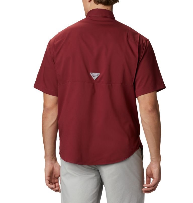 Columbia Collegiate PFG Tamiami Kort Sleeve - Florida State Skjorte Herre Rød | 25081D