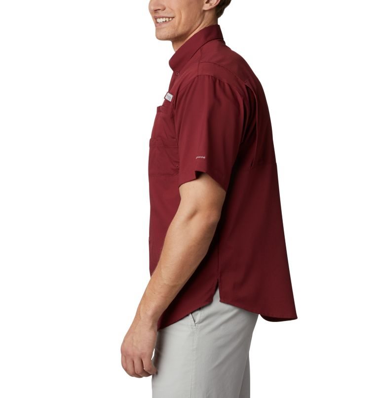 Columbia Collegiate PFG Tamiami Kort Sleeve - Florida State Skjorte Herre Rød | 25081D