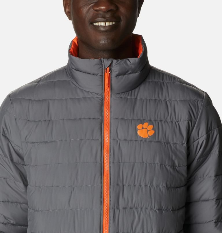 Columbia Collegiate Powder Lite - Clemson Jakke Herre Grå | 40385V