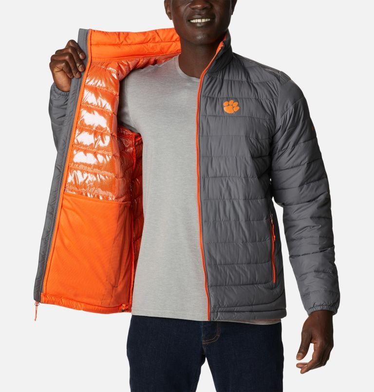 Columbia Collegiate Powder Lite - Clemson Jakke Herre Grå | 40385V