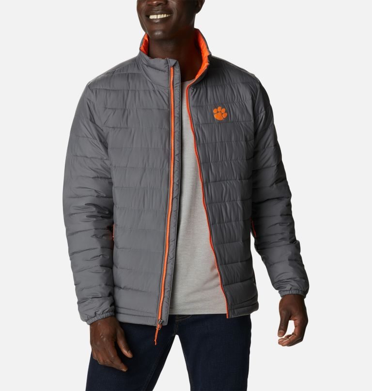 Columbia Collegiate Powder Lite - Clemson Jakke Herre Grå | 40385V