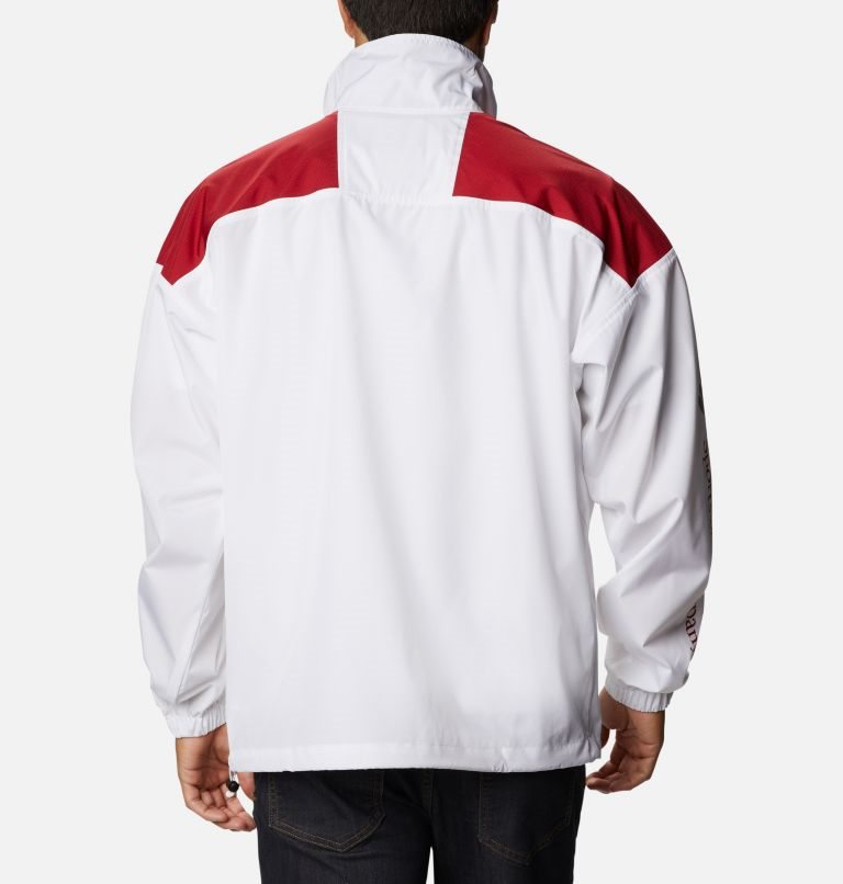 Columbia Collegiate Santa Ana Anorak - Alabama Jakke Herre Hvite Rød | 58179M