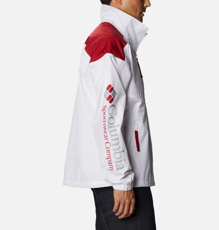 Columbia Collegiate Santa Ana Anorak - Alabama Jakke Herre Hvite Rød | 58179M