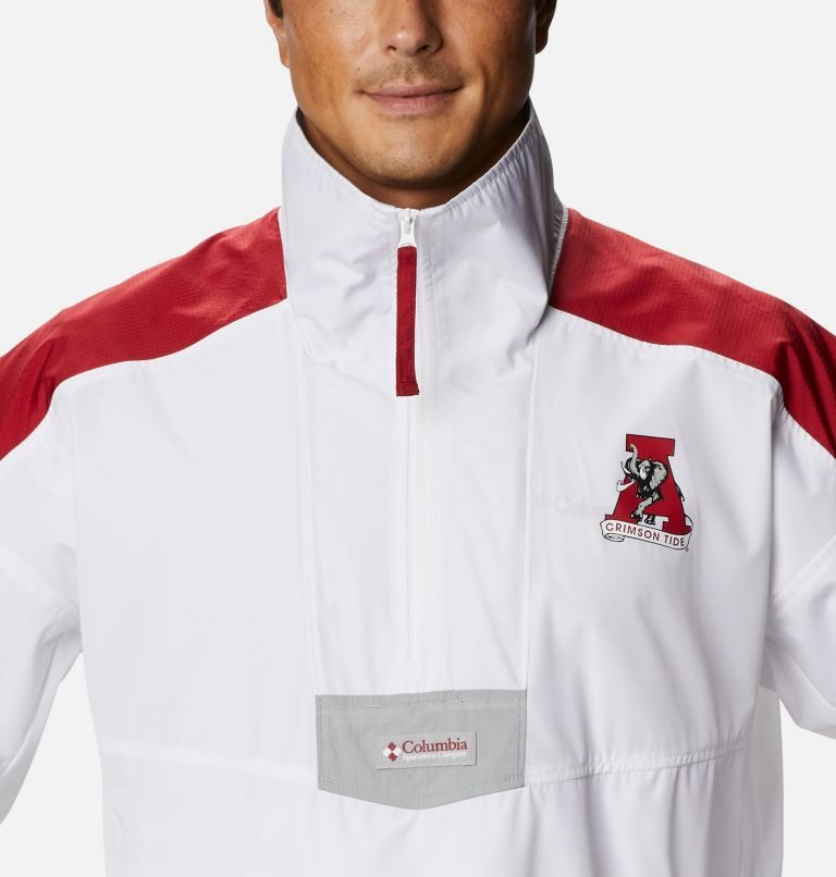 Columbia Collegiate Santa Ana Anorak - Alabama Jakke Herre Hvite Rød | 58179M