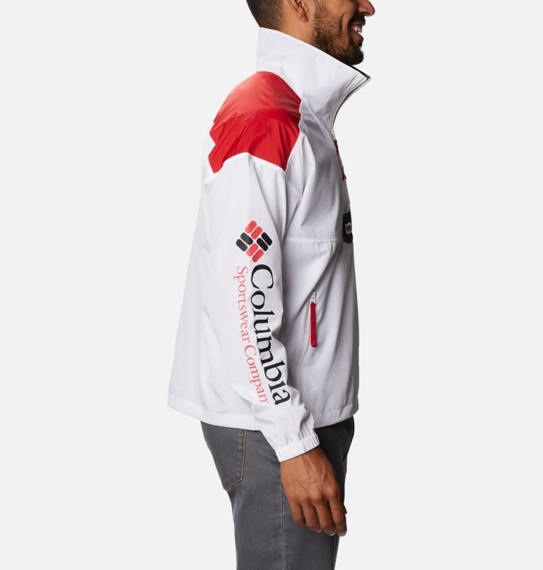 Columbia Collegiate Santa Ana Anorak - Georgia Jakke Herre Hvite Rød | 09436T