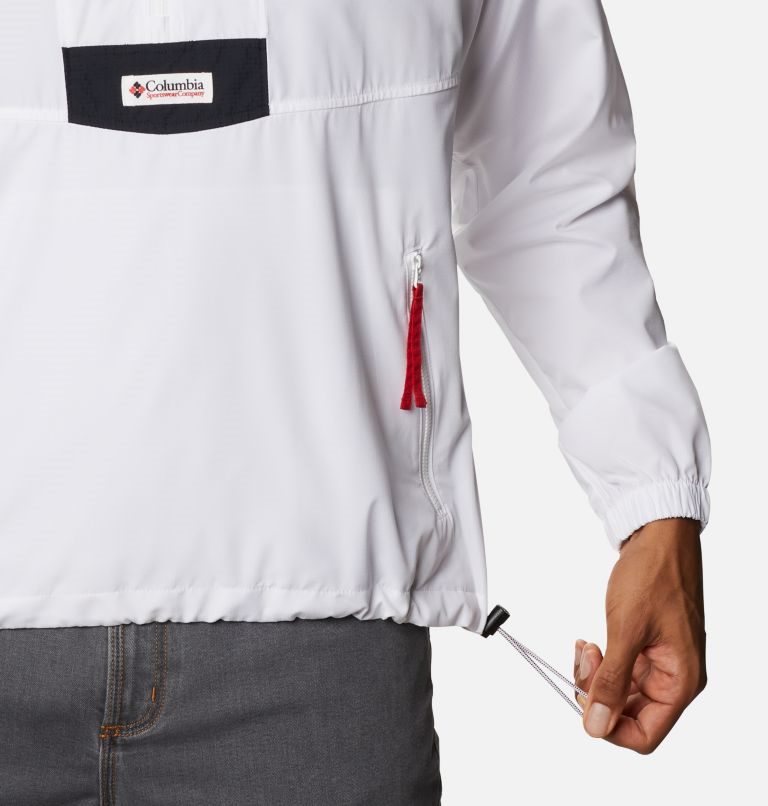 Columbia Collegiate Santa Ana Anorak - Georgia Jakke Herre Hvite Rød | 09436T