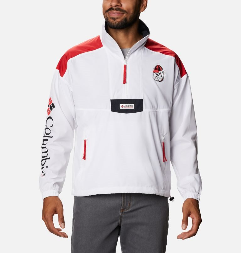 Columbia Collegiate Santa Ana Anorak - Georgia Jakke Herre Hvite Rød | 09436T