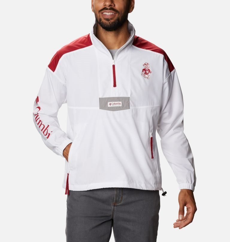 Columbia Collegiate Santa Ana Anorak - Washington State Jakke Herre Hvite Rød | 31498N