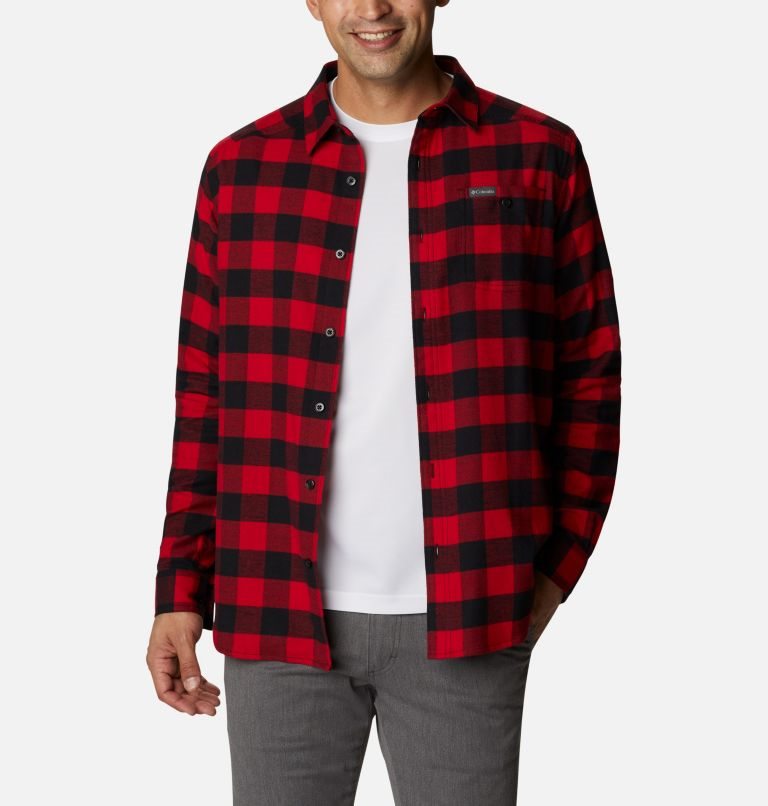 Columbia Cornell Woods Flannel Long Sleeve Skjorte Herre Rød | 53209U