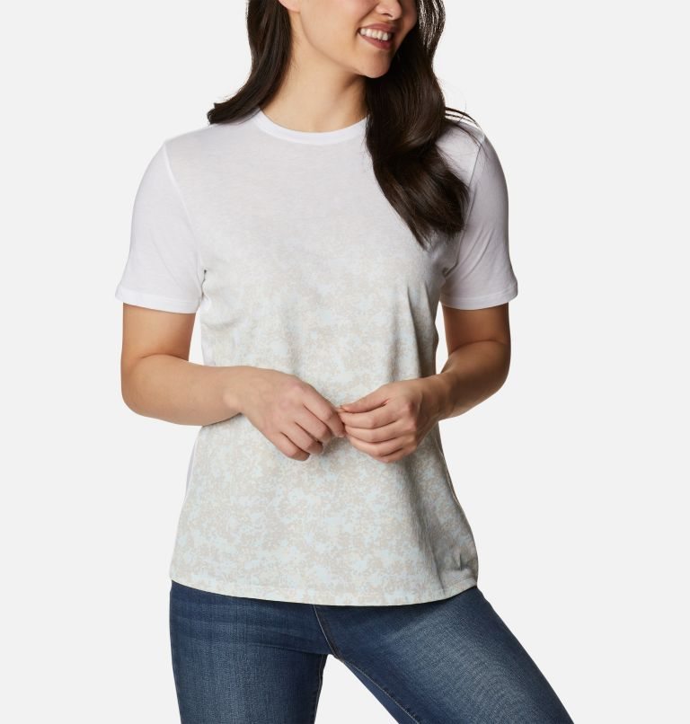 Columbia Daisy Days Gradient Kort Sleeve T-skjorte Dame Hvite | 97860N