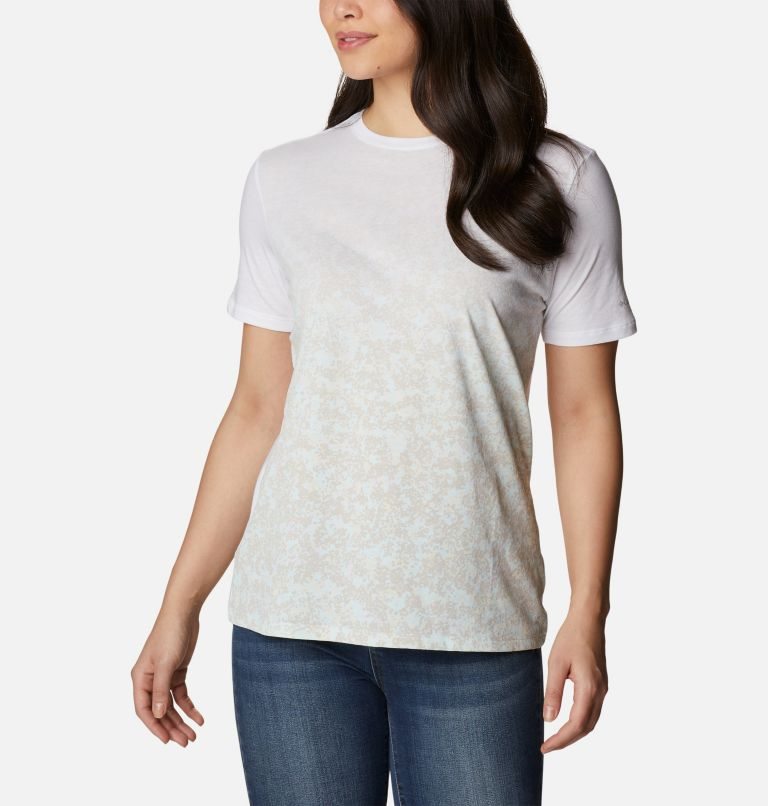 Columbia Daisy Days Gradient Kort Sleeve T-skjorte Dame Hvite | 97860N