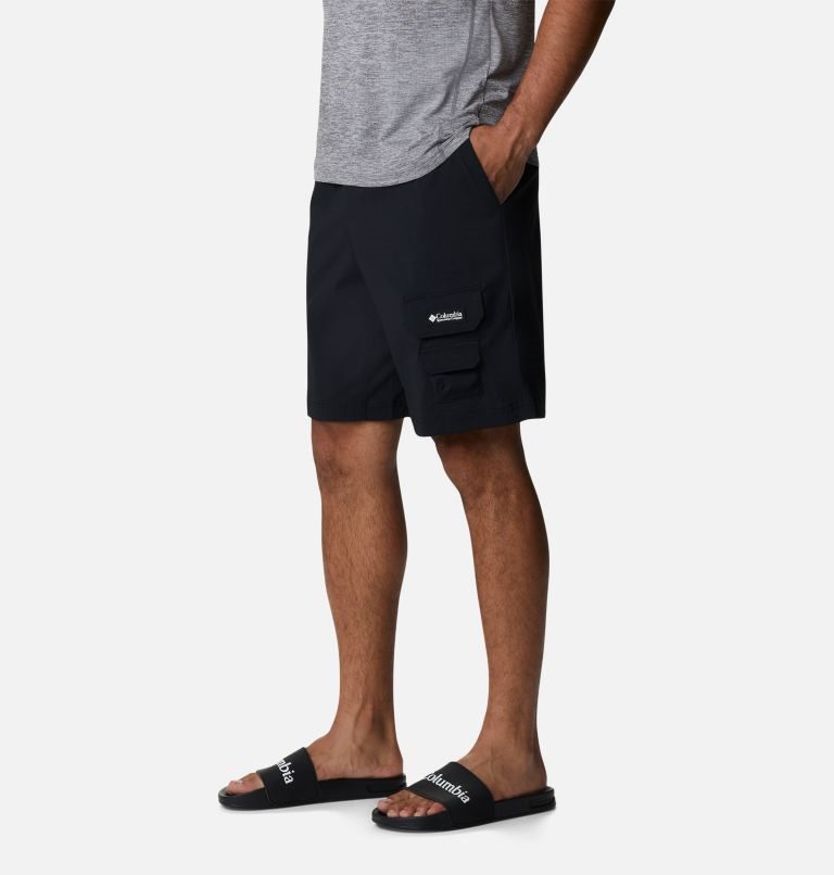 Columbia Field Creek Cargo Shorts Herre Svarte | 92871Z