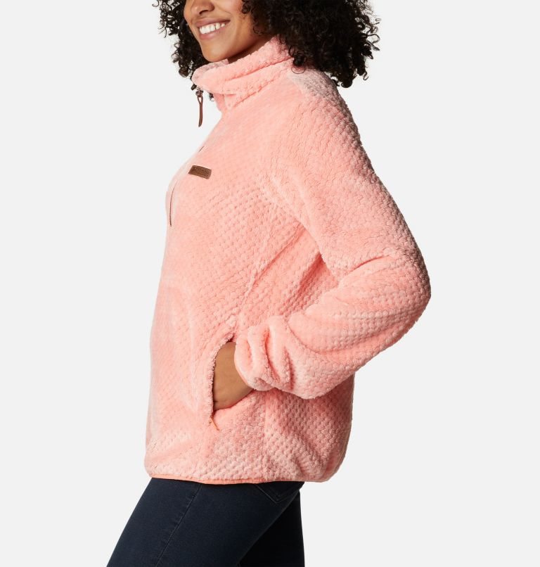 Columbia Fireside Quarter Zip Sherpa Fleece Gensere Dame Korall | 39852P