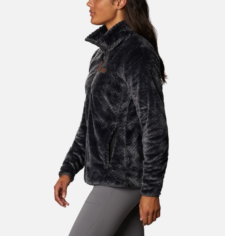 Columbia Fireside Quarter Zip Sherpa Fleece Gensere Dame Svarte | 97540Q