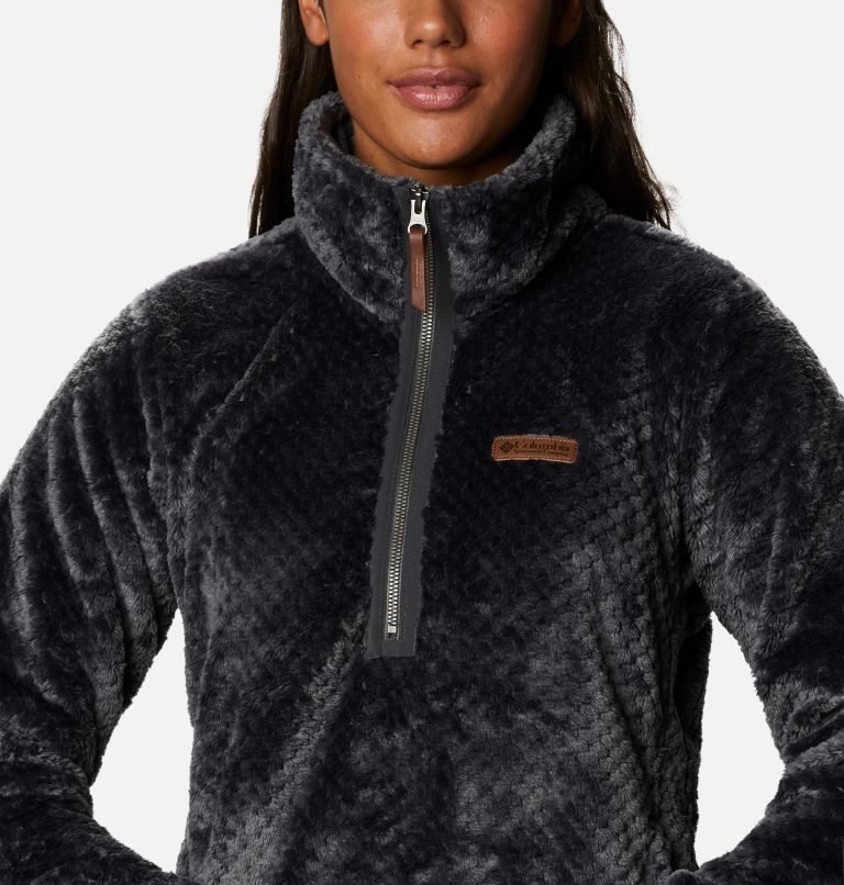 Columbia Fireside Quarter Zip Sherpa Fleece Gensere Dame Svarte | 97540Q