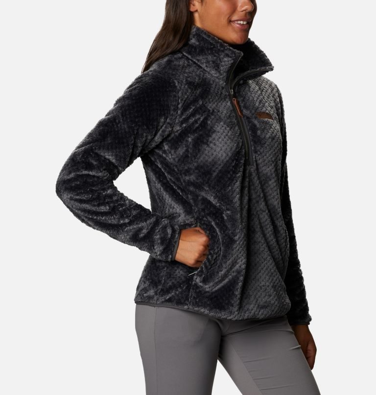 Columbia Fireside Quarter Zip Sherpa Fleece Gensere Dame Svarte | 97540Q