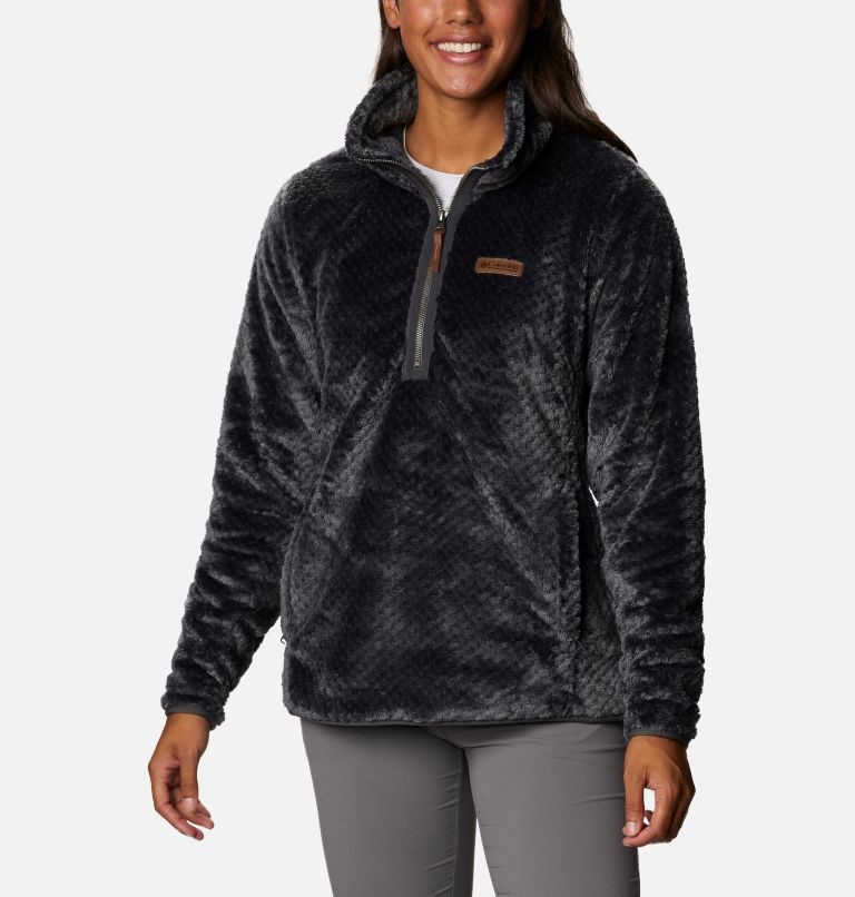 Columbia Fireside Quarter Zip Sherpa Fleece Gensere Dame Svarte | 97540Q