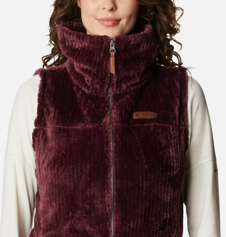 Columbia Fireside Sherpa Vest Dame Burgunder | 85043W