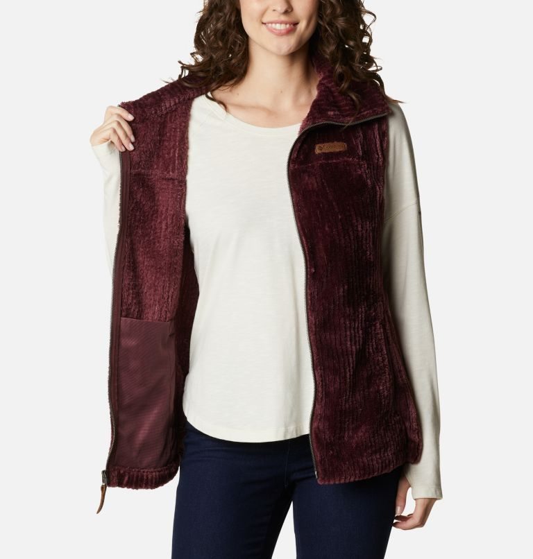 Columbia Fireside Sherpa Vest Dame Burgunder | 85043W