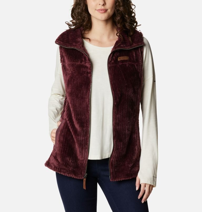 Columbia Fireside Sherpa Vest Dame Burgunder | 85043W