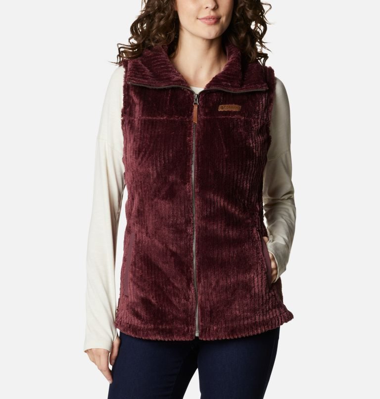 Columbia Fireside Sherpa Vest Dame Burgunder | 85043W