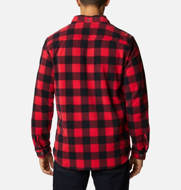 Columbia Flare Gun Fleece Over Skjorte Herre Rød | 35710C