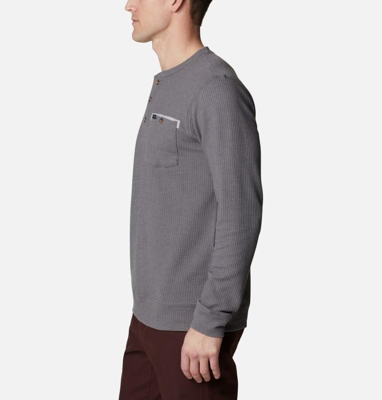 Columbia Flare Gun II Waffle Henley Gensere Herre Grå | 20837D