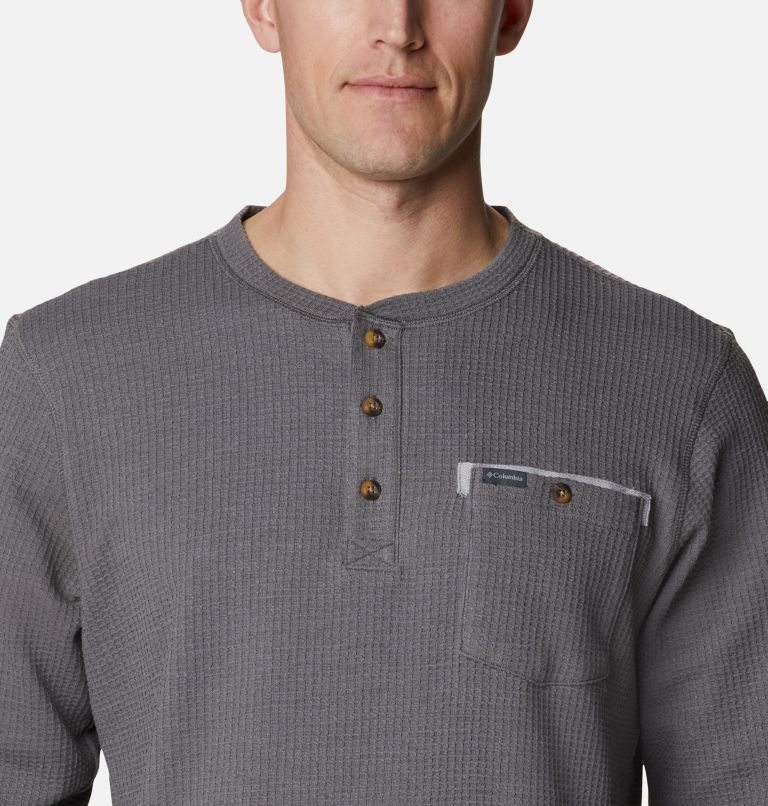 Columbia Flare Gun II Waffle Henley Gensere Herre Grå | 20837D