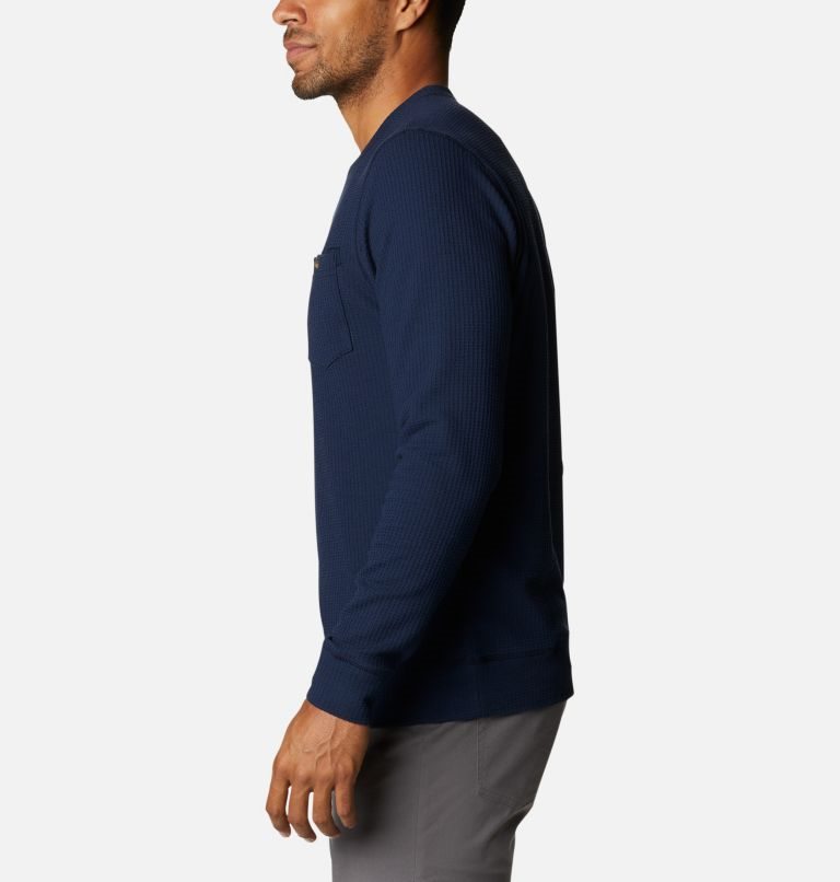 Columbia Flare Gun II Waffle Henley Gensere Herre Marineblå | 97386W