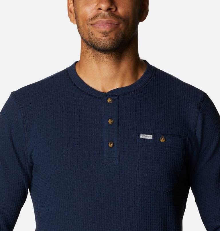 Columbia Flare Gun II Waffle Henley Gensere Herre Marineblå | 97386W