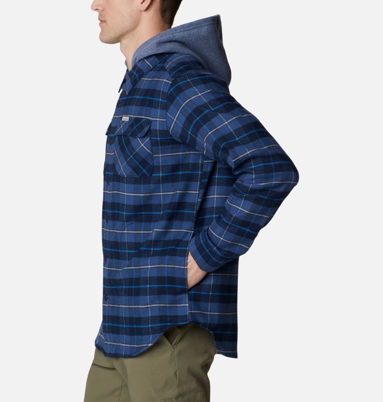 Columbia Flare Gun Stretch Flannel Hoodie Skjorte Herre Stripete | 62307W