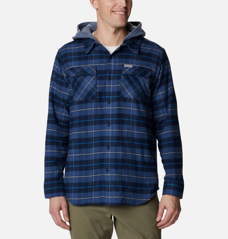 Columbia Flare Gun Stretch Flannel Hoodie Skjorte Herre Stripete | 62307W