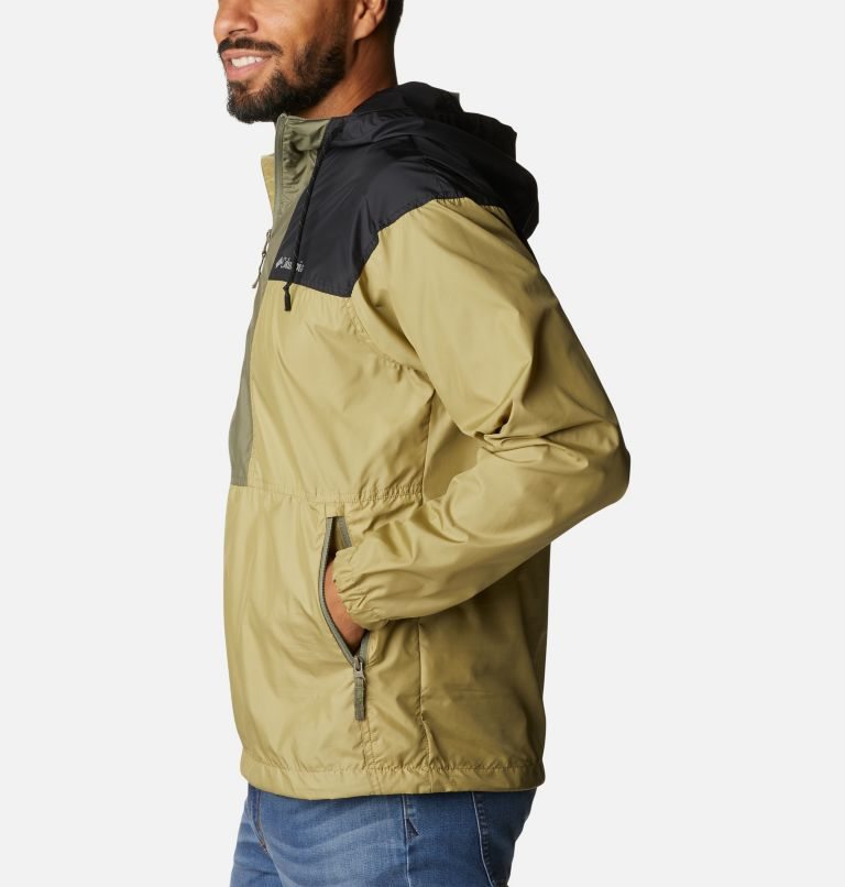 Columbia Flash Challenger Anorak Jakke Herre Olivengrønne Svarte | 50642O