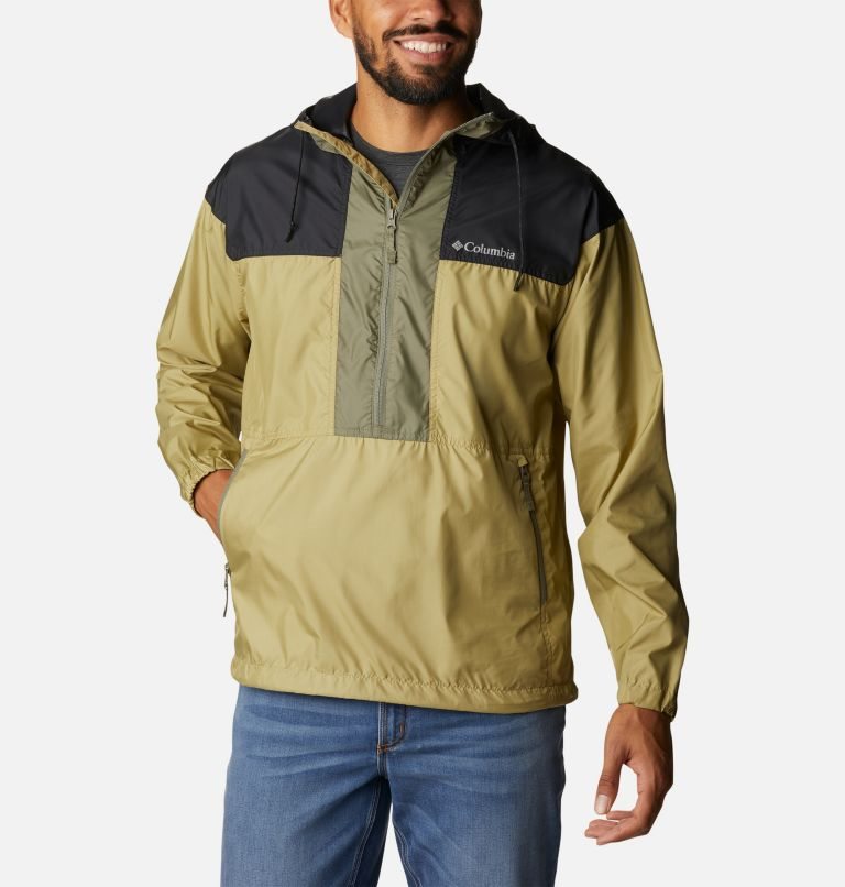 Columbia Flash Challenger Anorak Jakke Herre Olivengrønne Svarte | 50642O