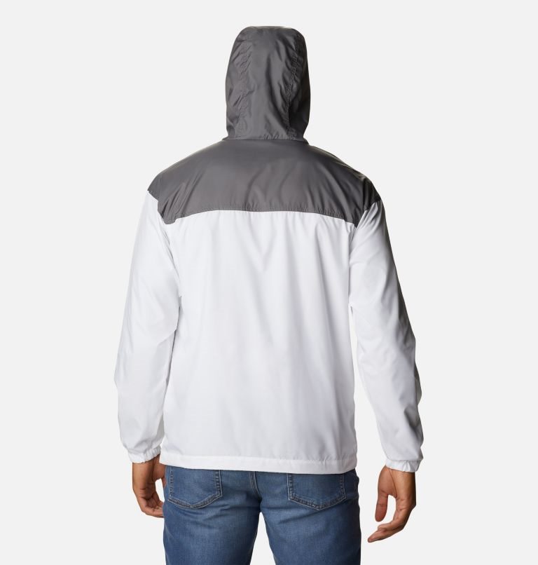 Columbia Flash Challenger Anorak Jakke Herre Hvite Mørke Grå | 69412S